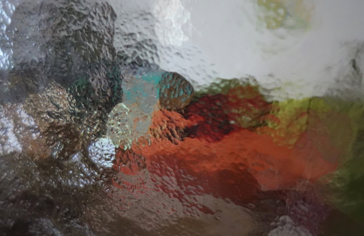 4  Glastür RotGrün