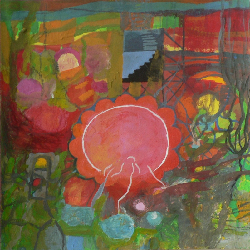 6  Rosa Mitte  Gouache 2014 